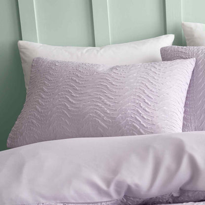 Heatset Wave Lilac Duvet Cover Set