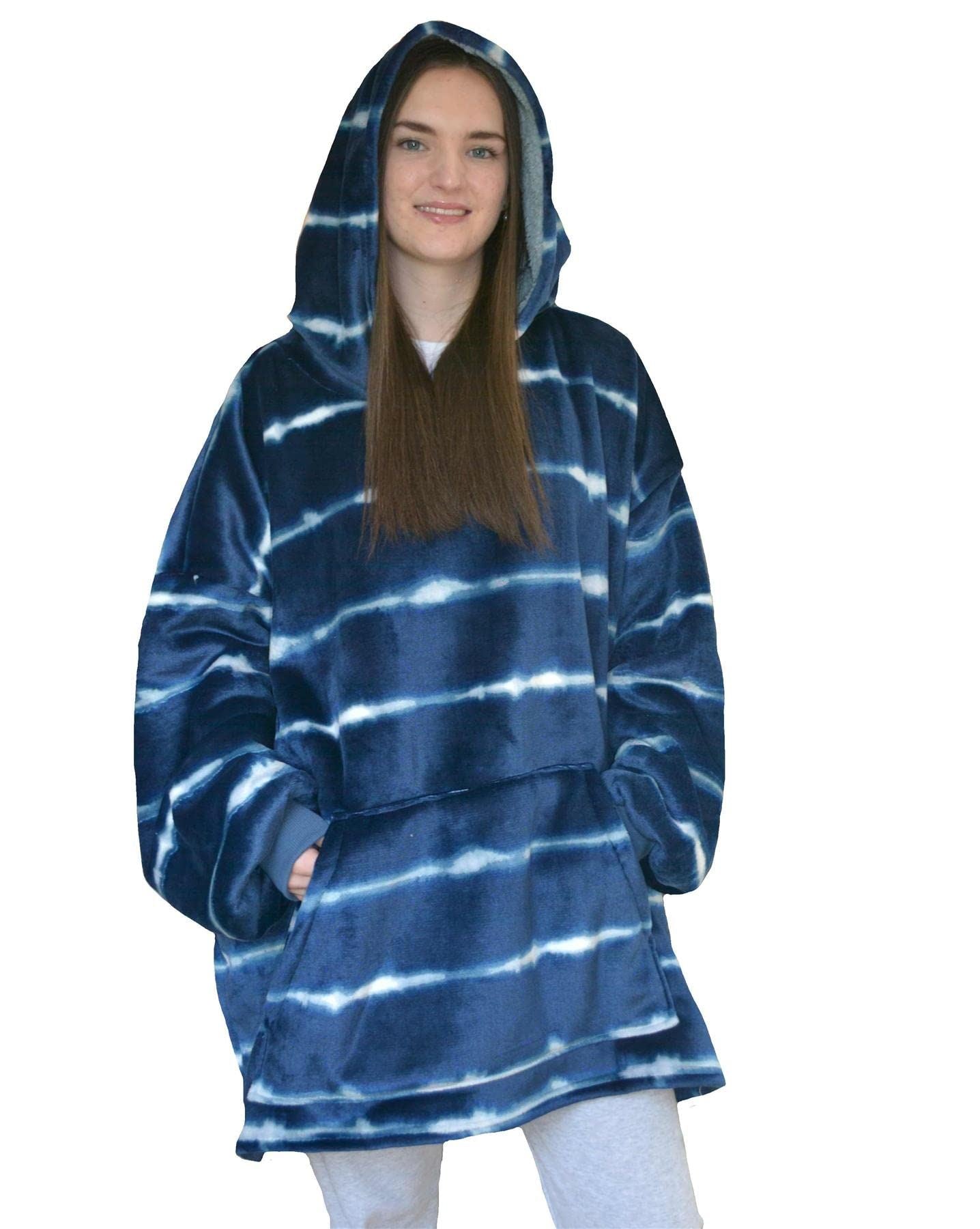 Tie Dye Multi Oversized Blanket Hoodie