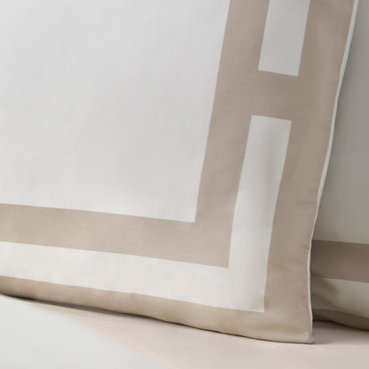 Catherine Lansfield So Soft Mono Panel Natural Duvet Cover Set