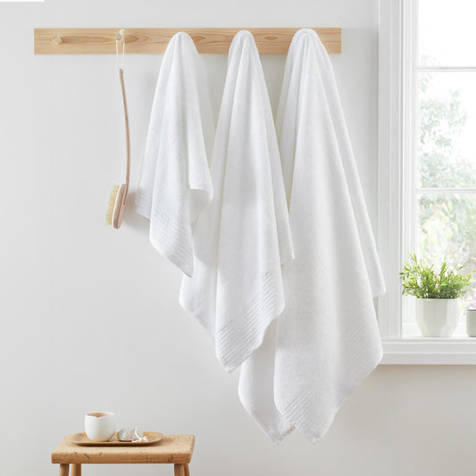 Egyptian Cotton White Bath Towel - 70x120 cm