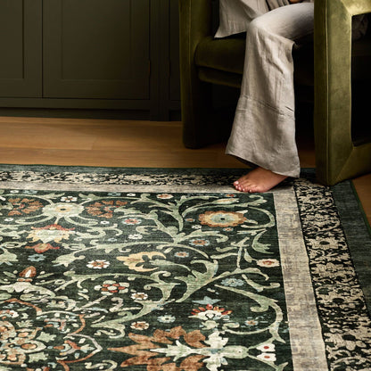 Hug Rug Eco-Washable Country Paisley Green