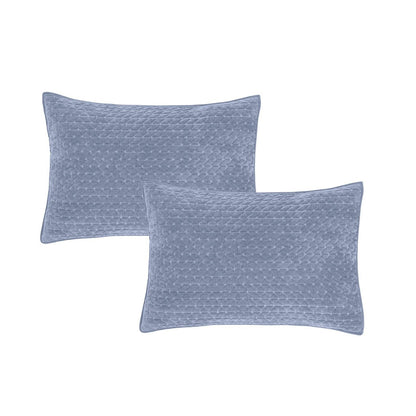Bianca Attica Velvet Blue Pair with envelope closure - Pillow Sham