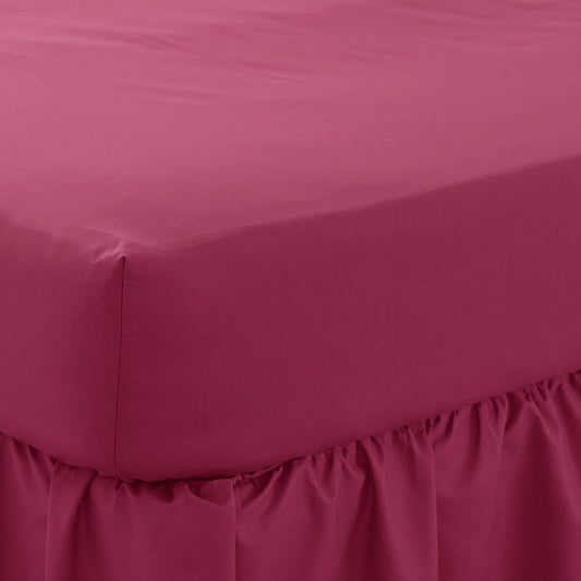 Poetry Burgundy 30cm Fitted Sheet