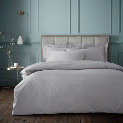 Bianca 180 Thread Count Egyptian Cotton Silver Grey Duvet Cover Set