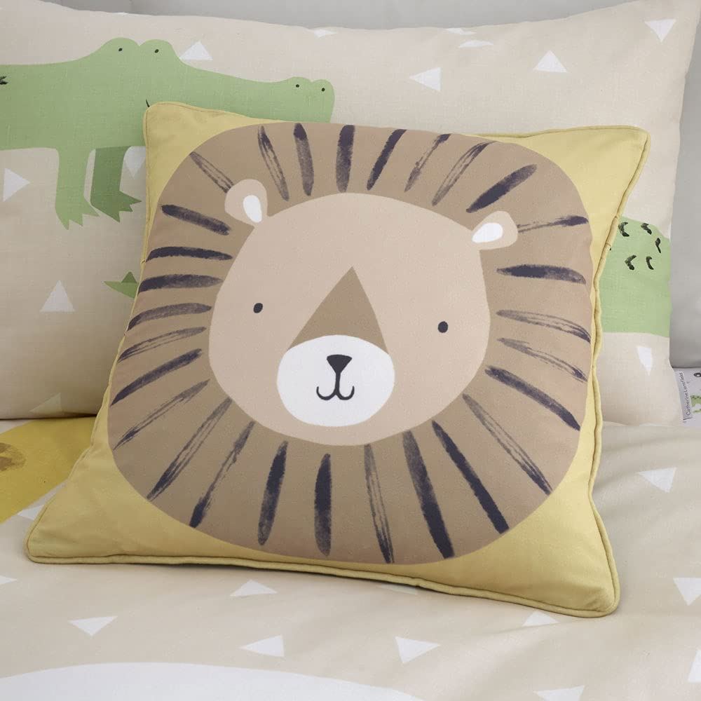 Roarsome Animals Natural Cushion Cover