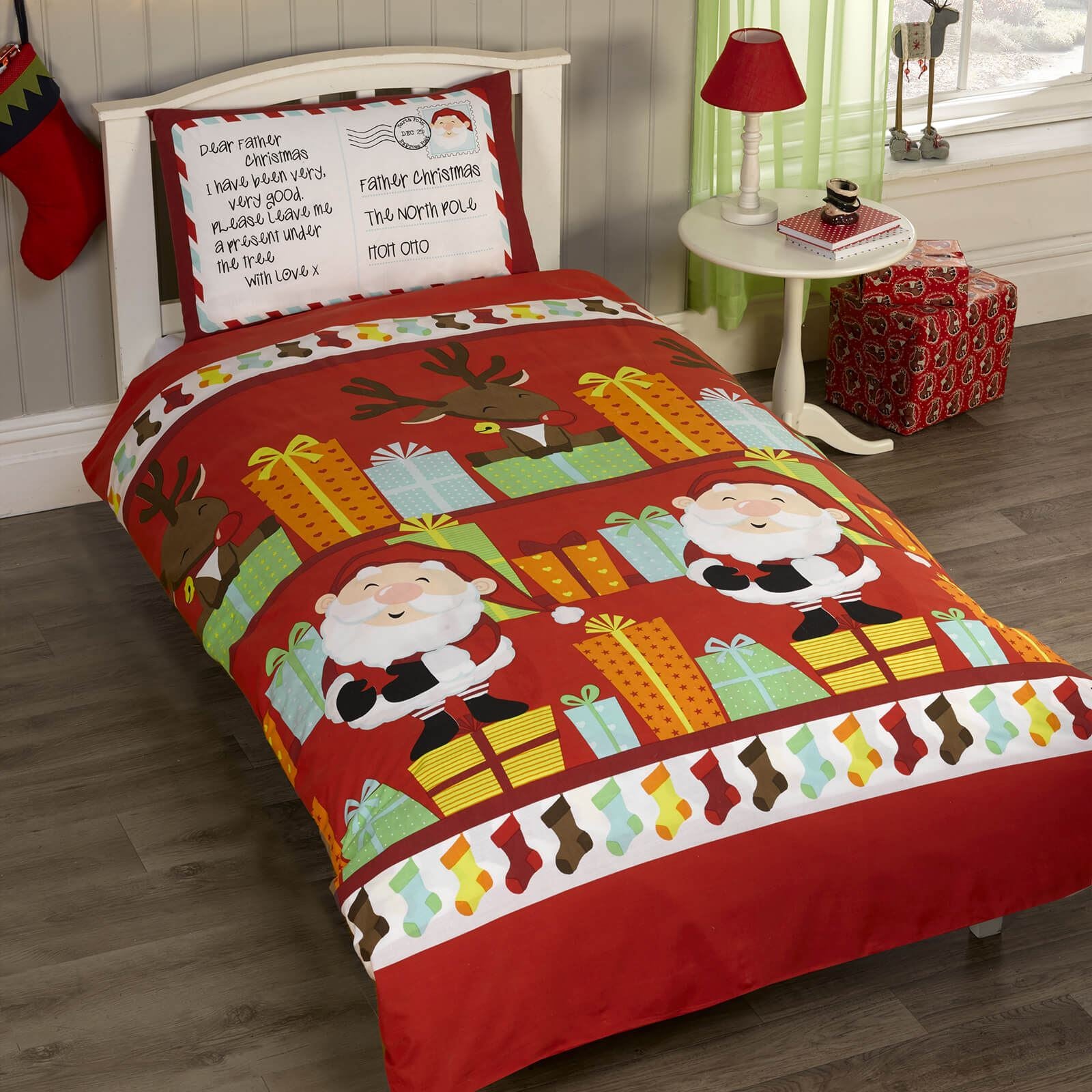 Santa's List Multi Toddler Duvet Set