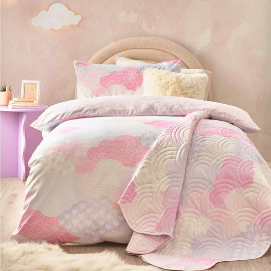 Soft as a Cloud Pink Duvet Cover Set