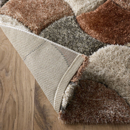 Origins 3D Scallop Ox Red Terracotta Rug