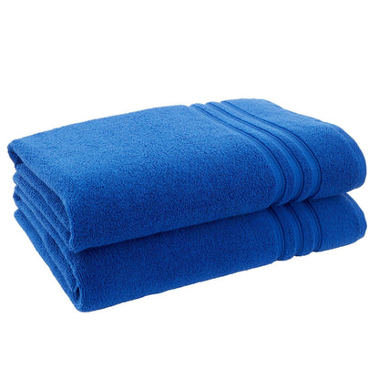 Catherine Lansfield Zero Twist Cobalt Blue Towel and Sheet