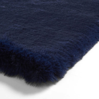 Super Teddy Navy Shaggy Rug