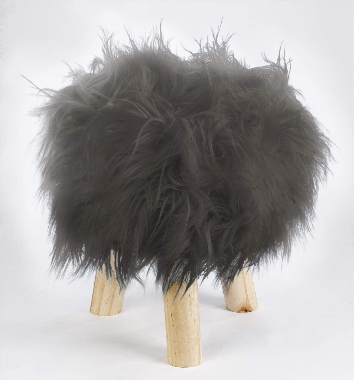 Mongolian Charcoal Footstool