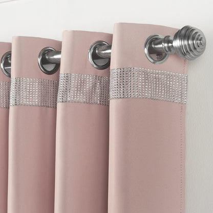 Palace Blush Eyelet Curtains