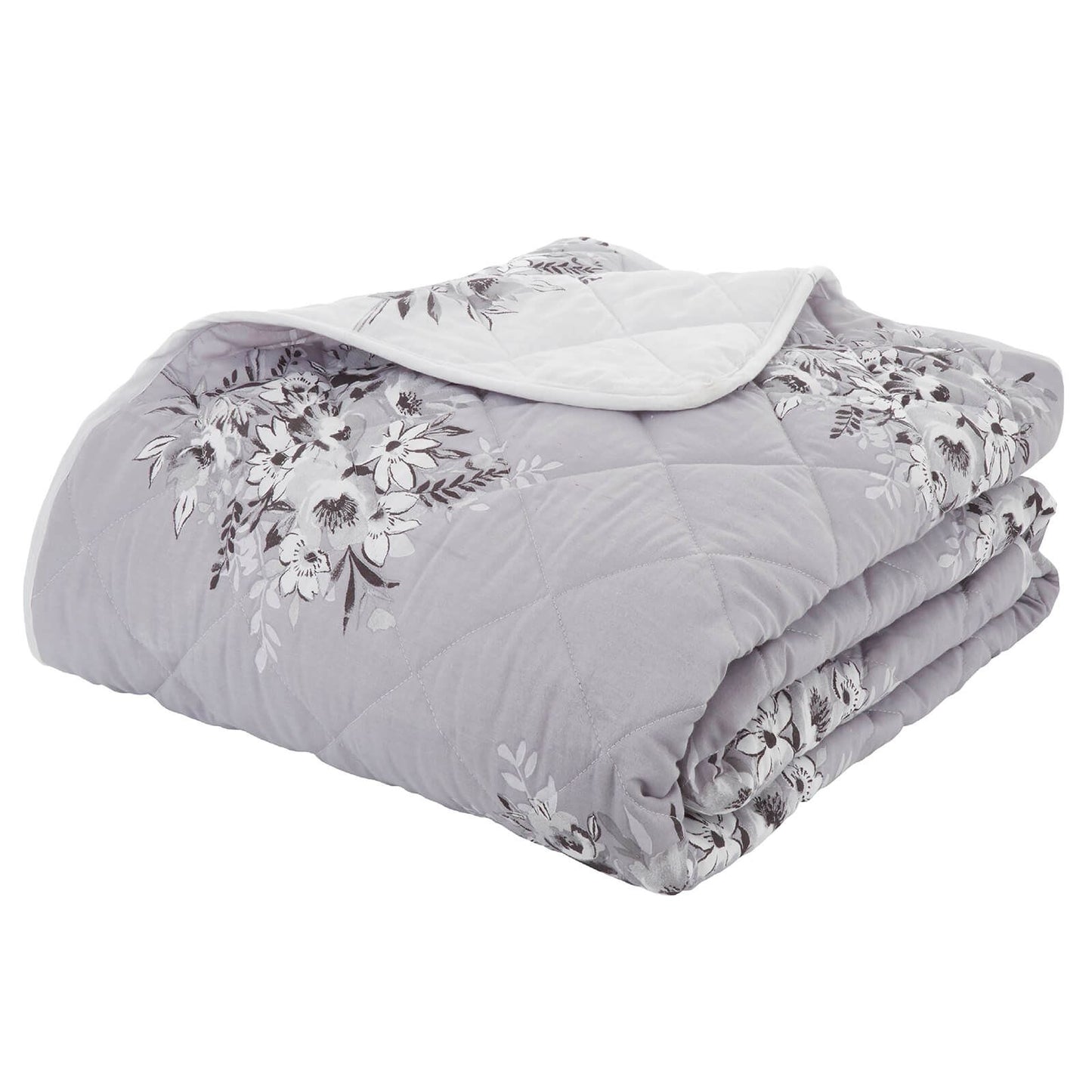 Bouquet Grey Bedspread