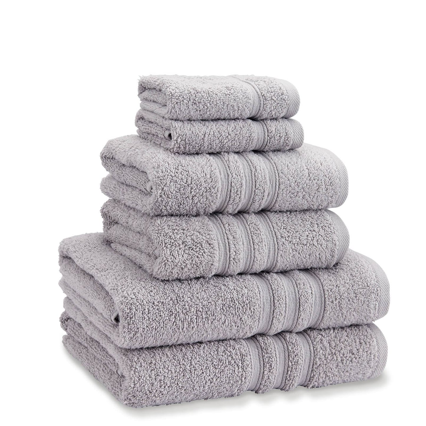 Zero Twist 500gsm Soft & Absorbent Silver Towel Bale