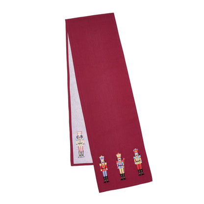 Catherine Lansfield Christmas Nutcracker Cotton Dining Table Runner Plum - 32x220cm