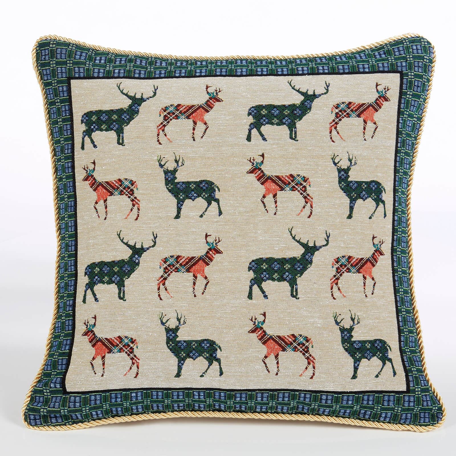 Xmas Stag Multi Cushion Cover