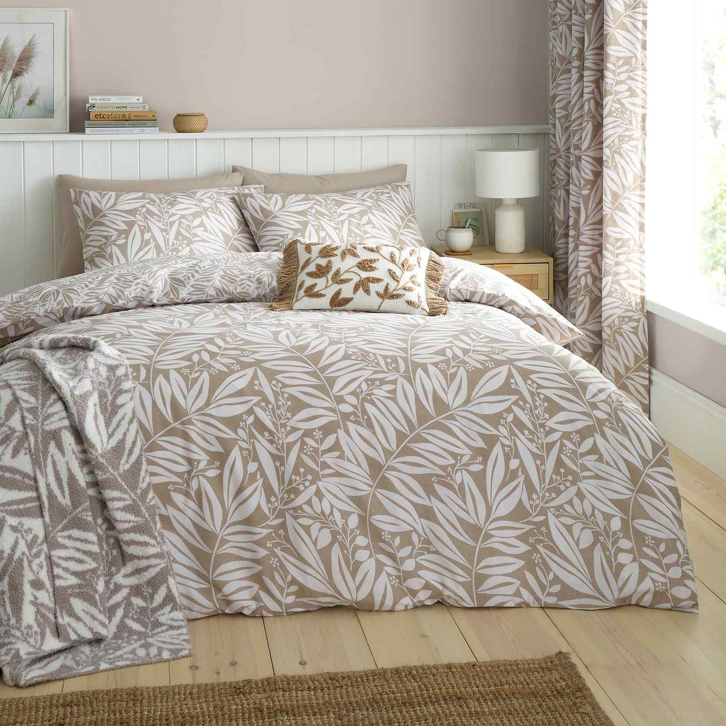 Sorrel Leaf Natural Duvet Cover Set
