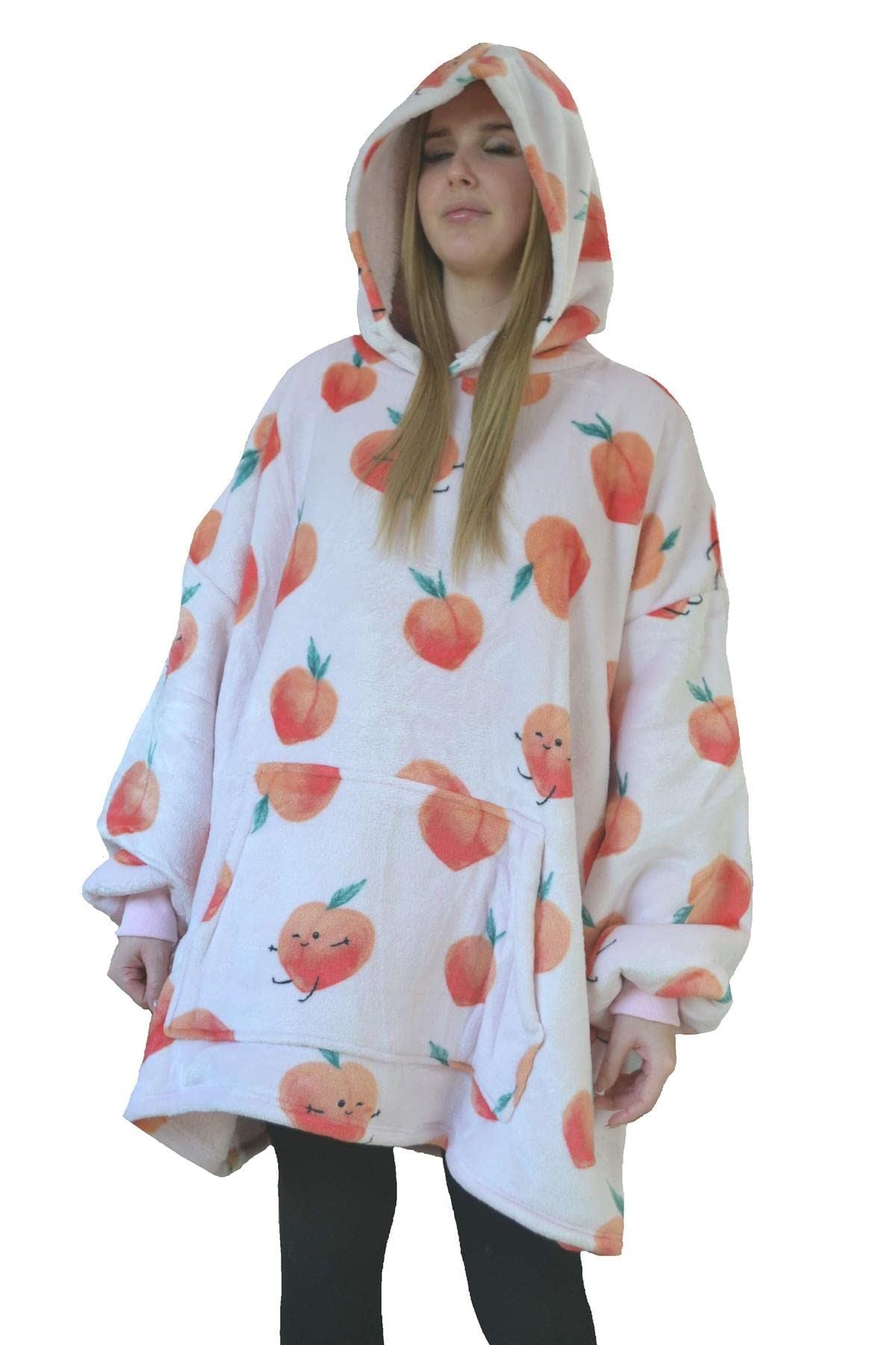 Peaches Multi Oversized Blanket Hoodie