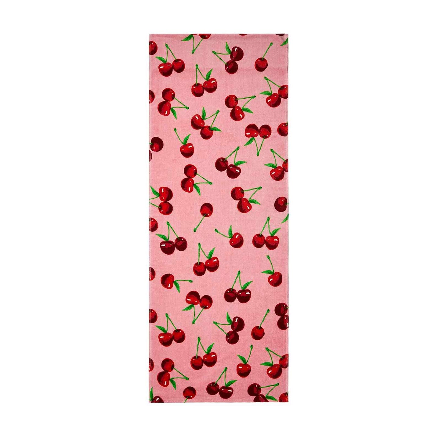 Cherries Pink Sun Lounger Beach Towel