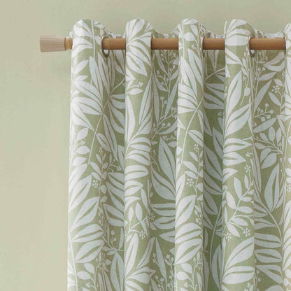 Sorrel Leaf Green Curtains Two Panels - 66x90 Inch