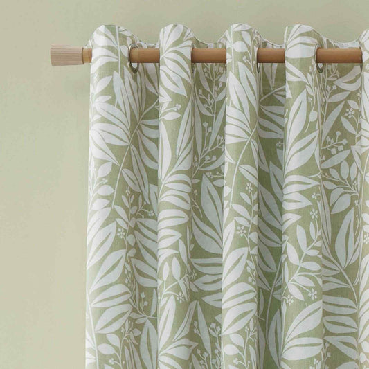 Sorrel Leaf Green Curtains Two Panels - 66x90 Inch