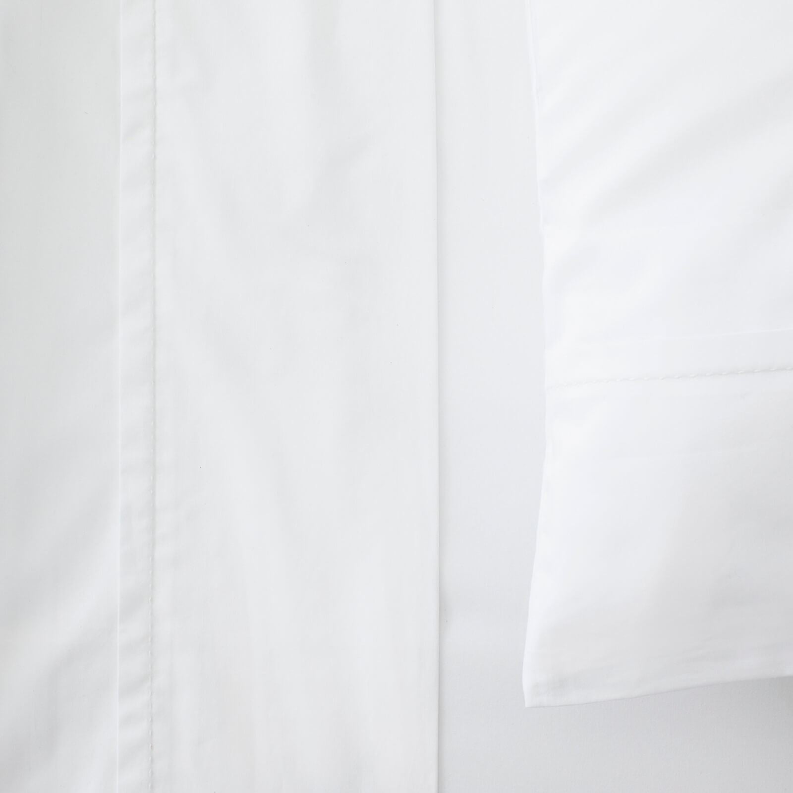 Organic Cotton 400TC Sateen White Flat Sheet