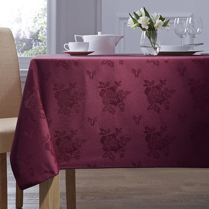 Cezanne Burgundy Rose Tablecloths