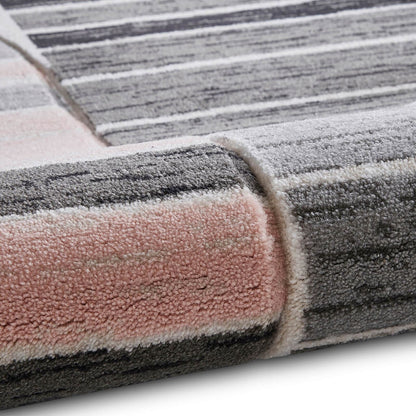 Pembroke HB33 Grey/Rose Modern Rug