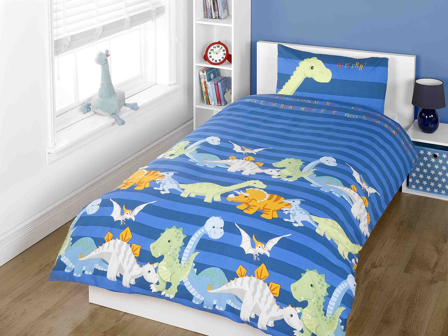 Dinosaur Blue Duvet Set