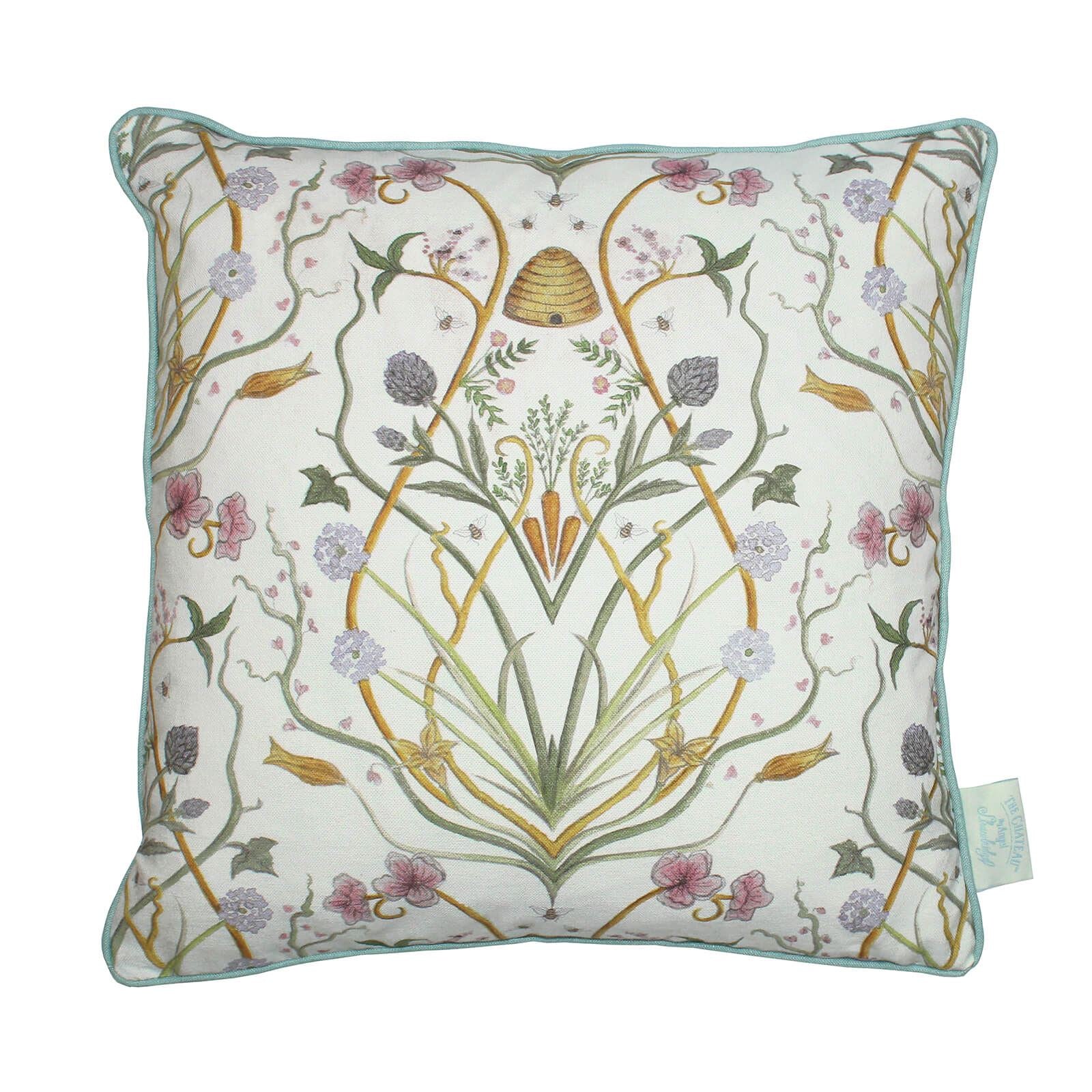 Potagerie Floral Cream Filled Cushions