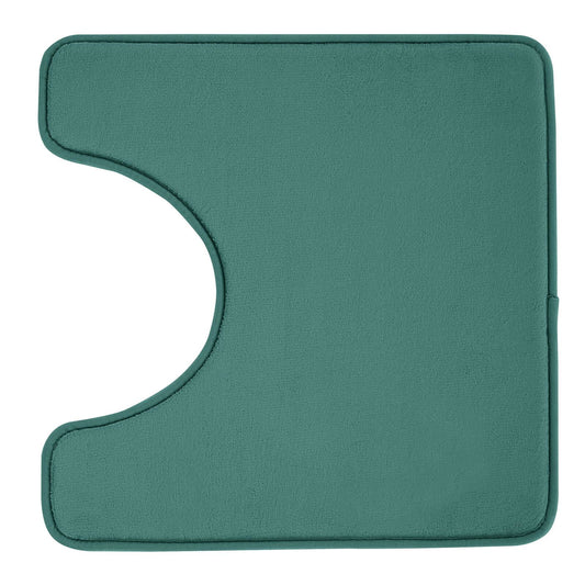 Anti-Bacterial Memory Foam Forest Green Bath Pedestal Mat