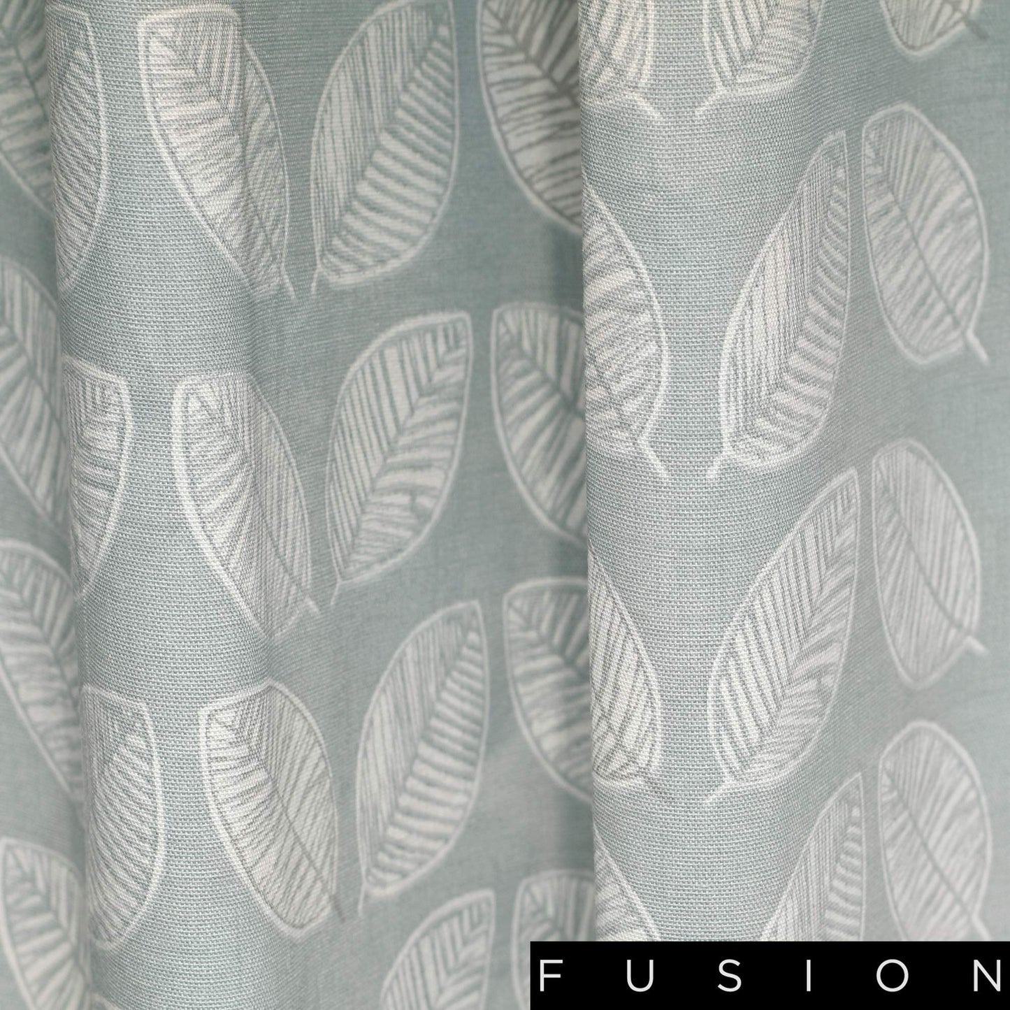 Delft Cotton Duck Egg Eyelet Curtains