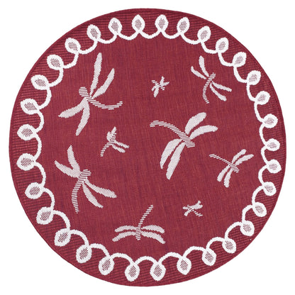 Terrace Dragonfly Bordeaux Rugs