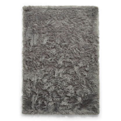 Polar Plush Grey Soft Shaggy Rug