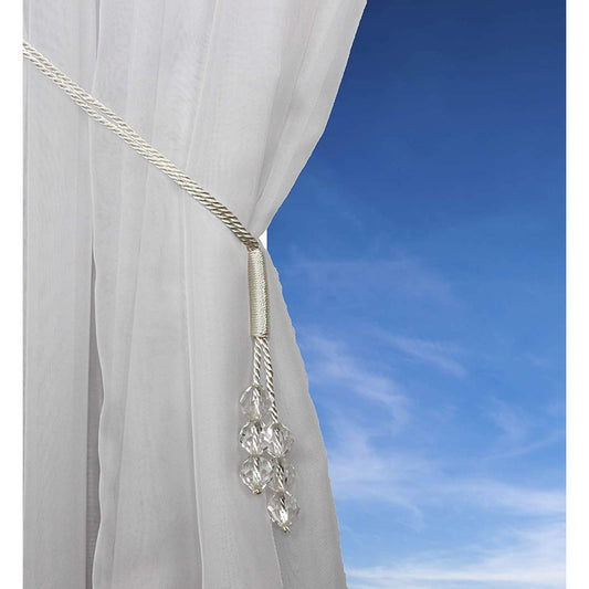 Tsar White Curtain Tiebacks