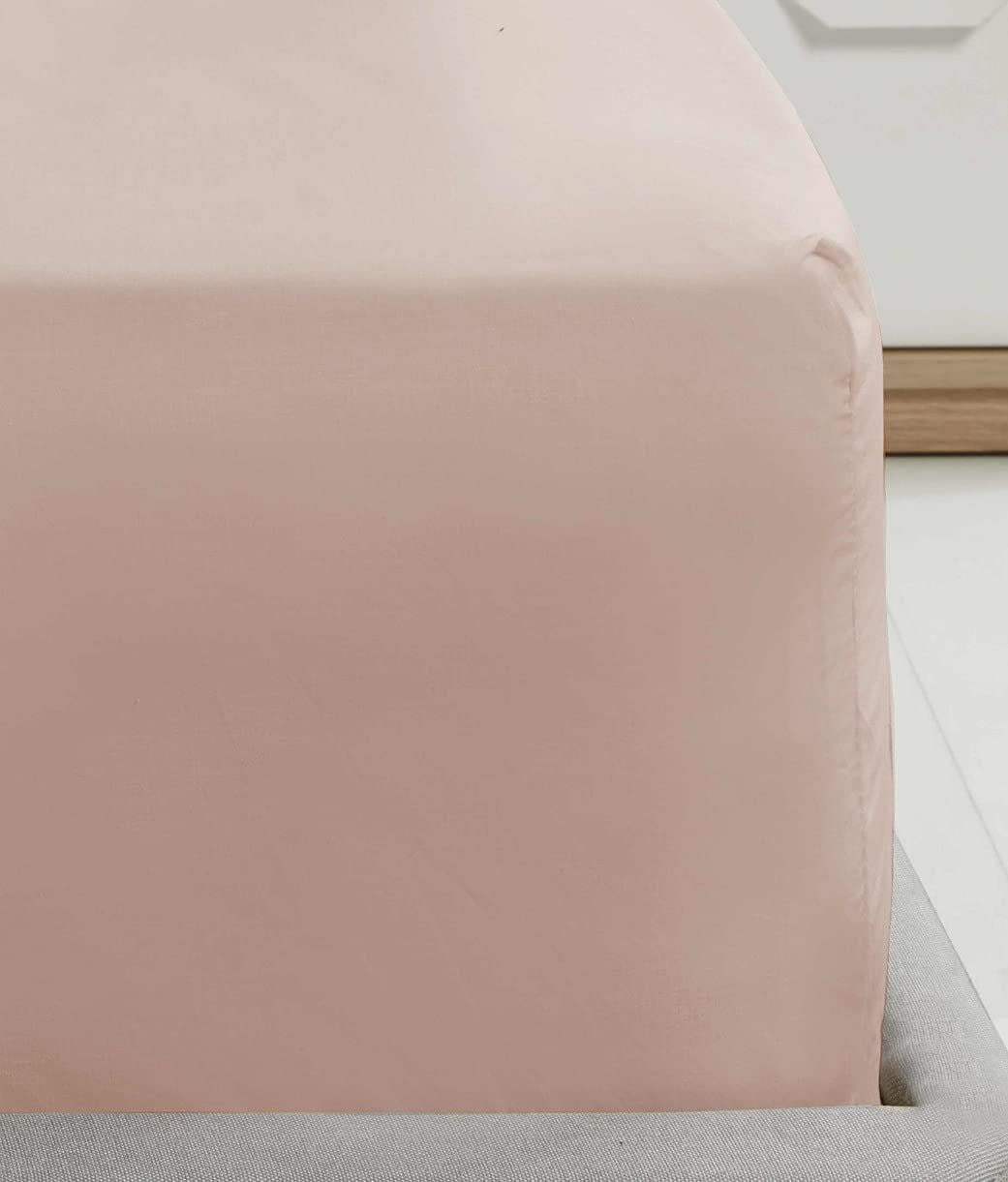 SND Percale 16" Blush Fitted Sheet