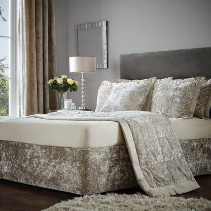 Crushed Velvet Divan Natural Base Wrap