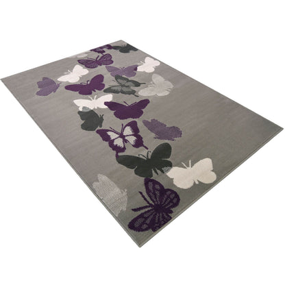 Maestro Butterfly Purple Butterfly Rug