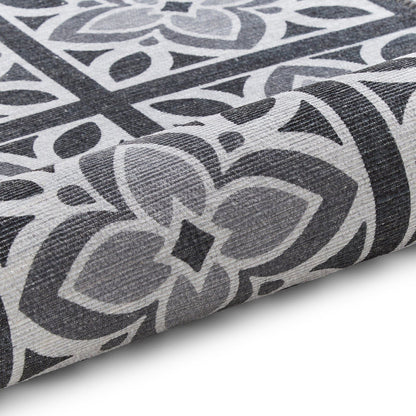 Victoria H1191 Grey/Yellow Washable Rug