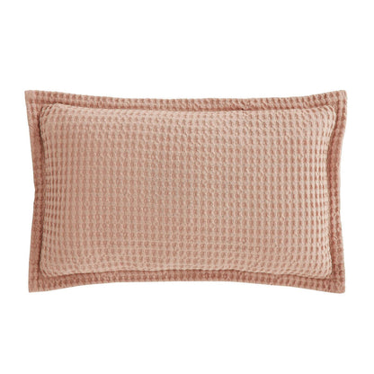 Pineapple Elephant Jaipur Chunky Waffle Pink Cushion - Filled