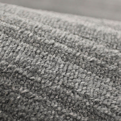 Arlo Textured Grey Semi Plain Rug