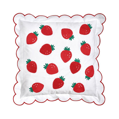Catherine Lansfield Strawberry Red Cushion - Filled