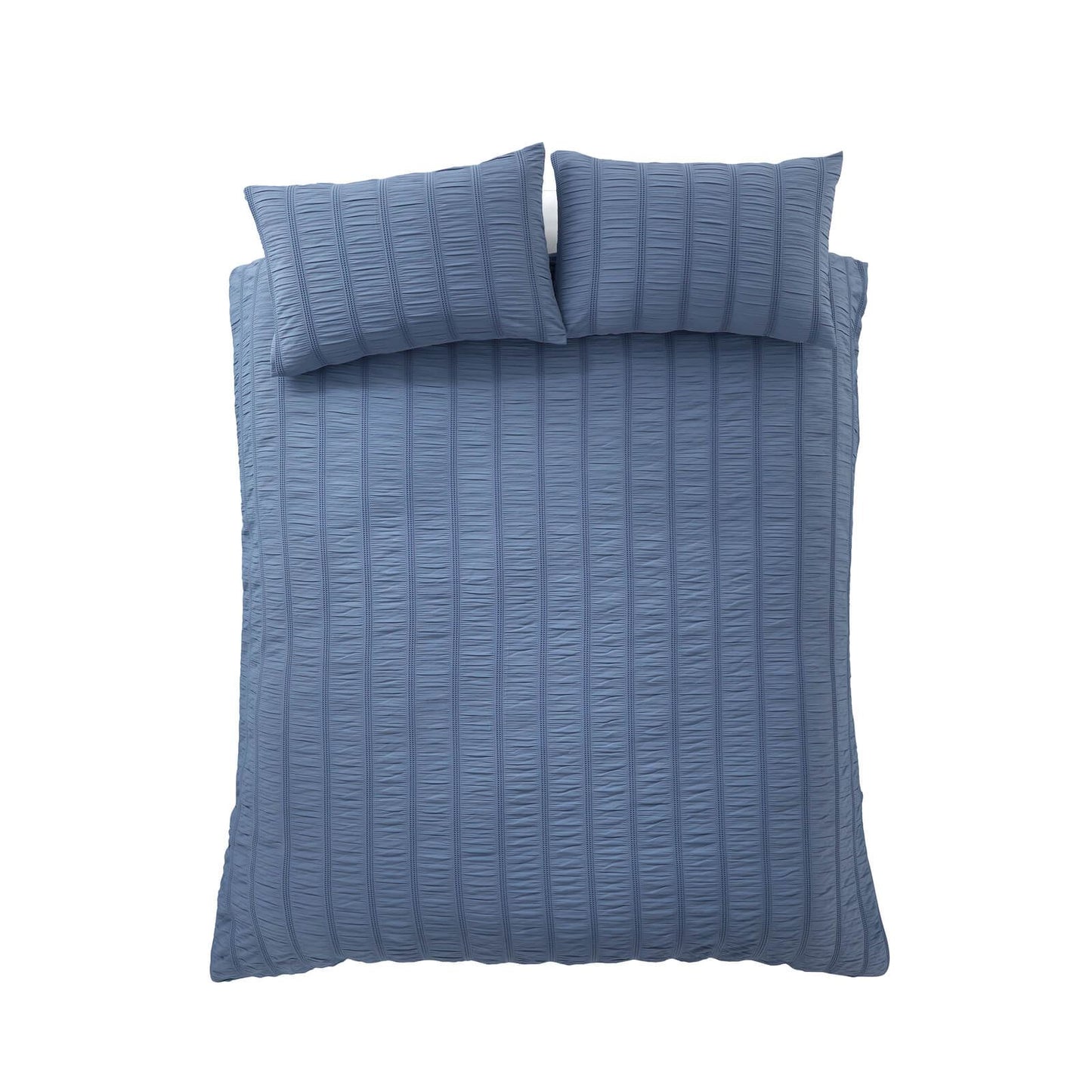 Pineapple Elephant Waffle Seersucker Bedding Duvet Cover Set Blue