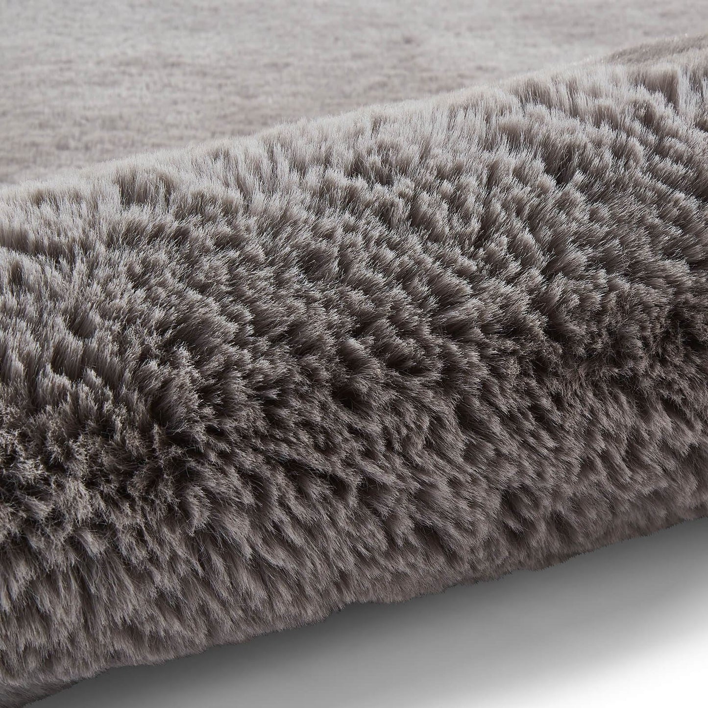 Super Teddy Grey Shaggy Rug