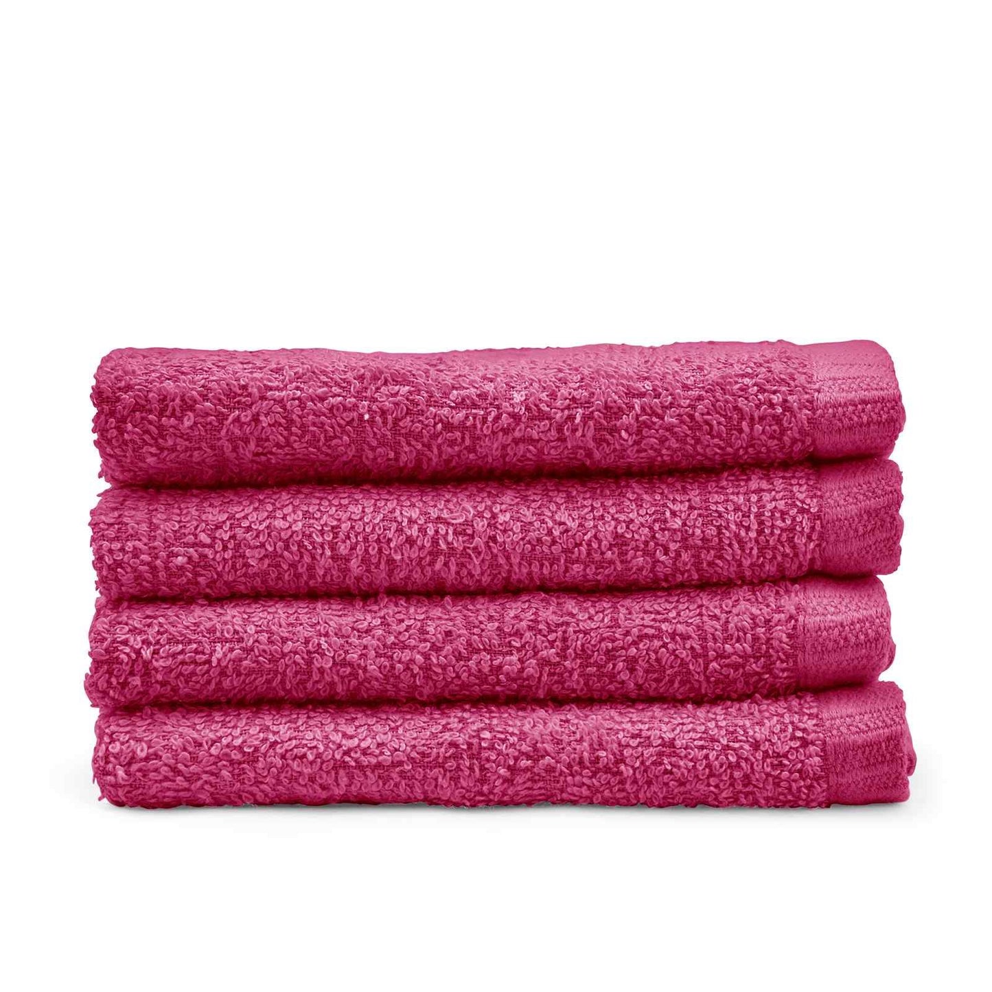 Quick Dry Hot Pink Face Cloth - 4 Pack