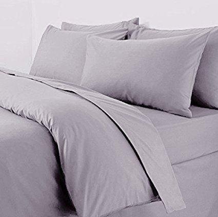 Essentials Percale Grey Duvet Set