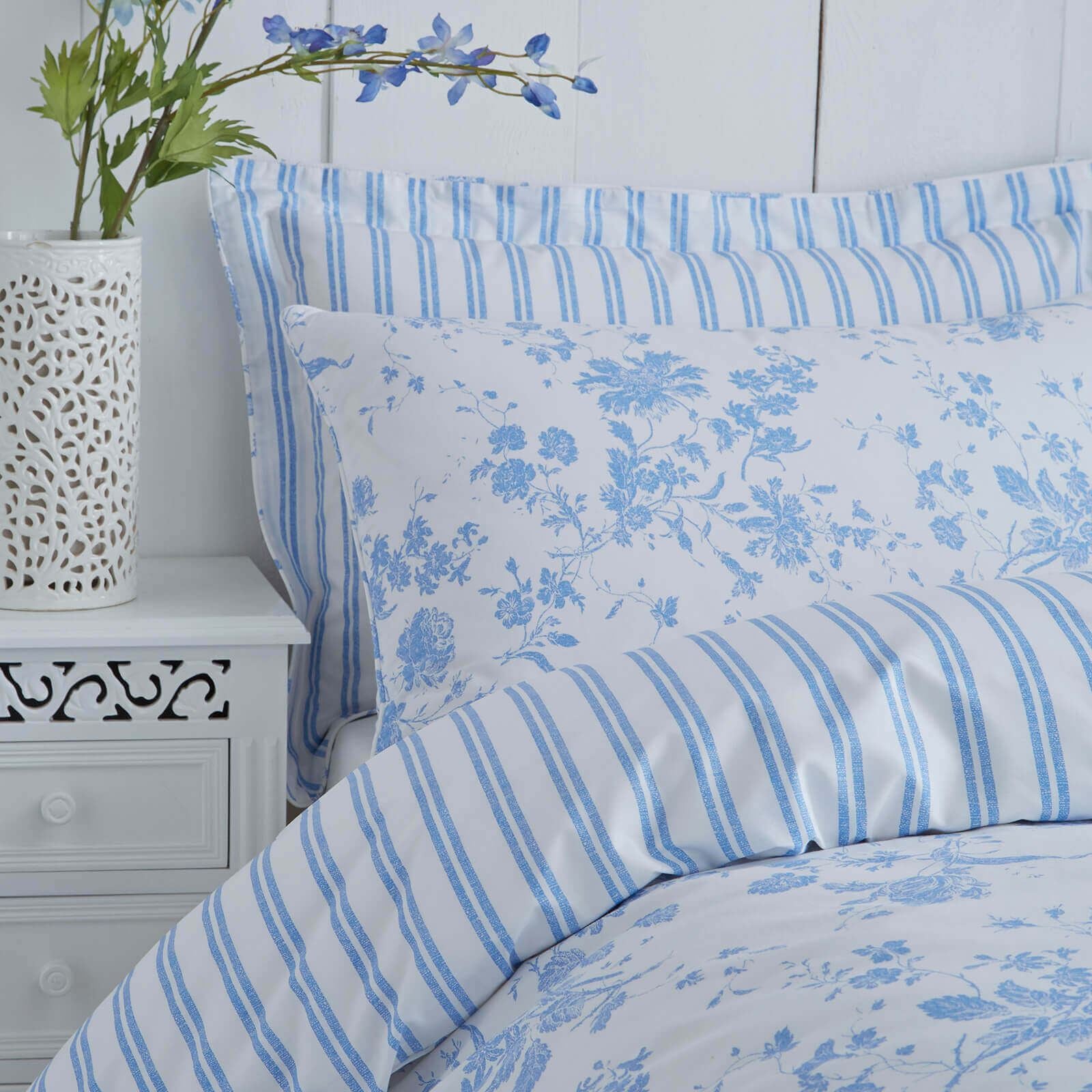 Amelie Blue Oxford Pillowcase