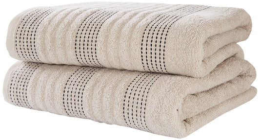 Spa Taupe Bath Sheet Pair