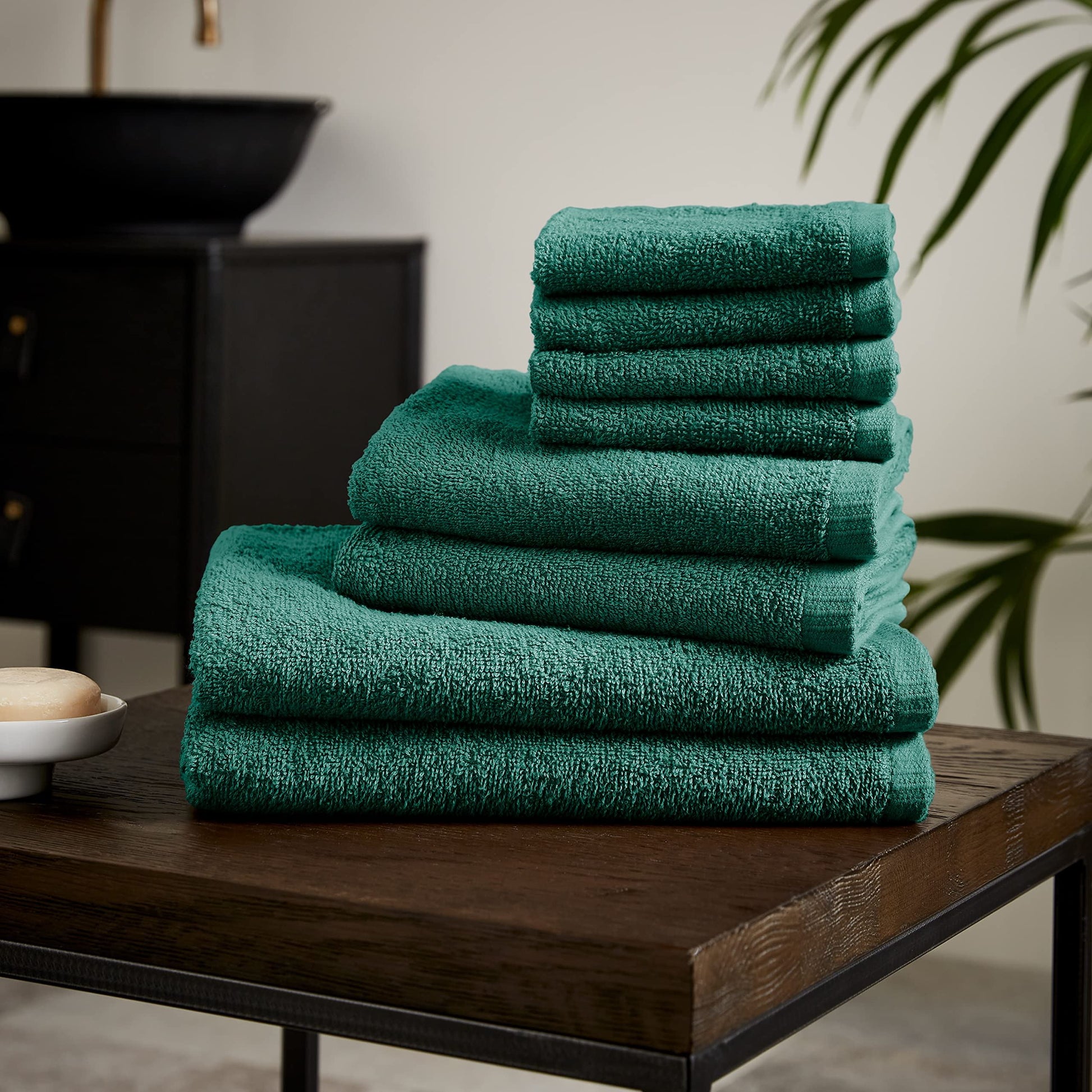 Quick Dry Forest Green Towel Bale