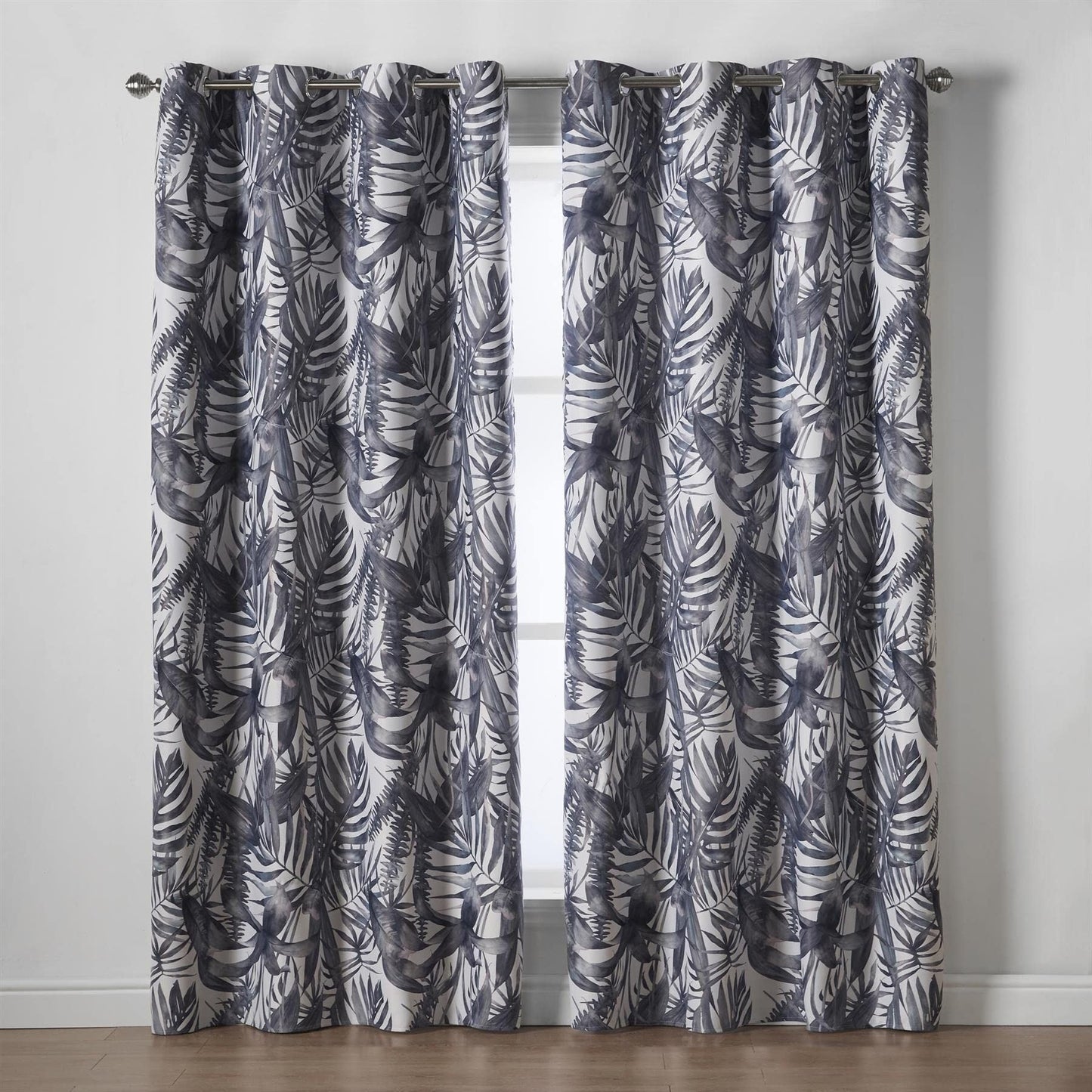 Malay Charcoal Eyelet Curtains